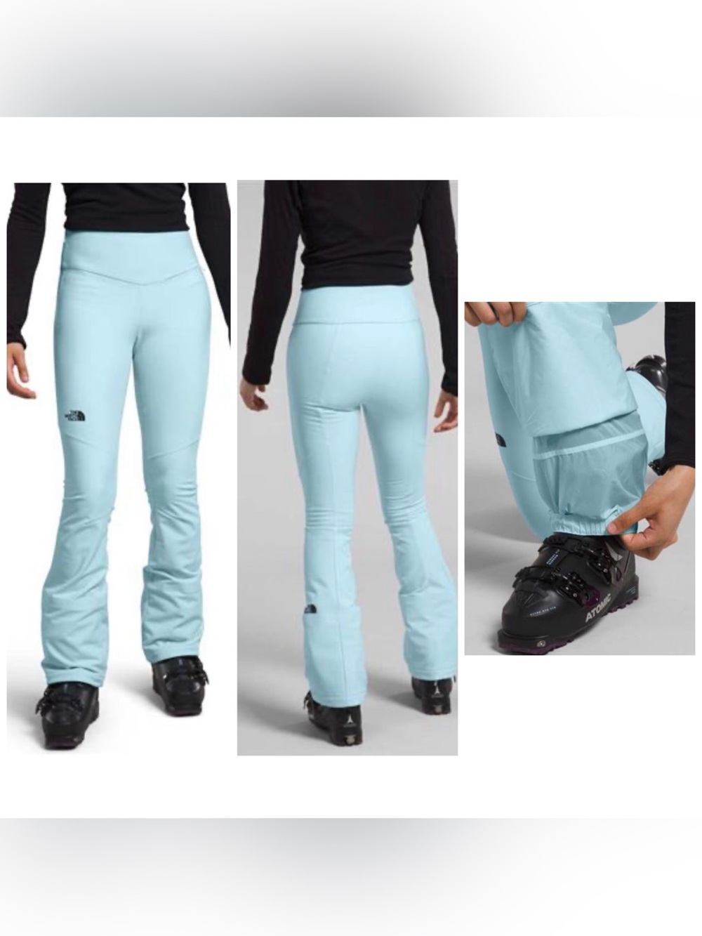NWT The North Face Snoga Ski Pant Ice Cap Blue 8 Long
